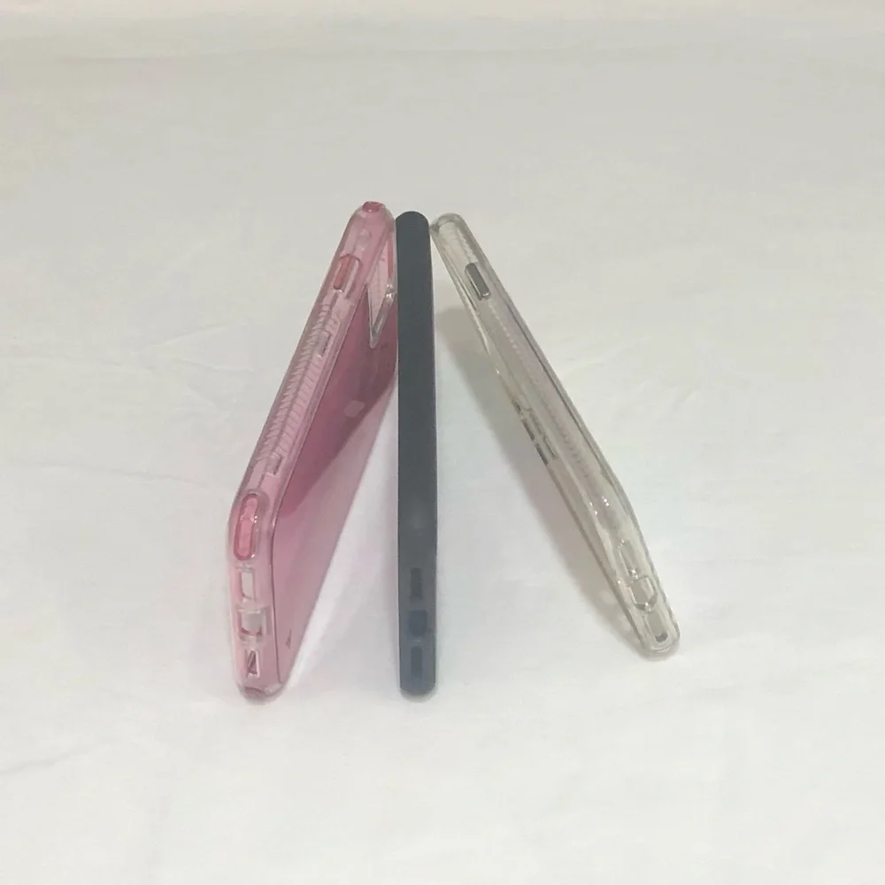 3PK IPhone XR/11 Cases. Pink/black leopard/silver